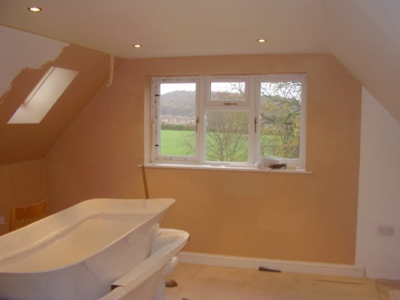 Upstairs bathroom in extension